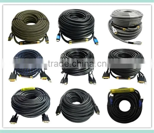blue V2.0 hdmi cable with ethernet and gold connector support 3D and 4k