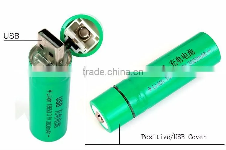 Passerby Li-on 3.7v 18650 rechargeable usb battery USB 18650 battery