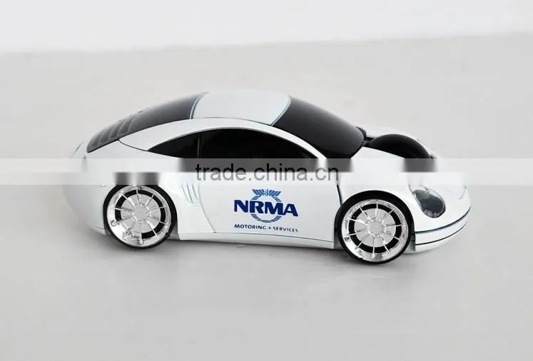 Hot-selling 2.4G wireless car shaped gift mouse with usb mini receiver for promotion