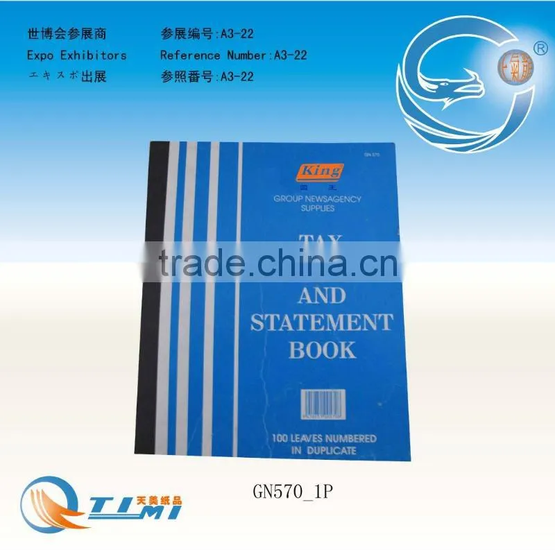 Tax Invoice and Statement Book,cash receipt book,restaurant small docket book,docket book,phone message book