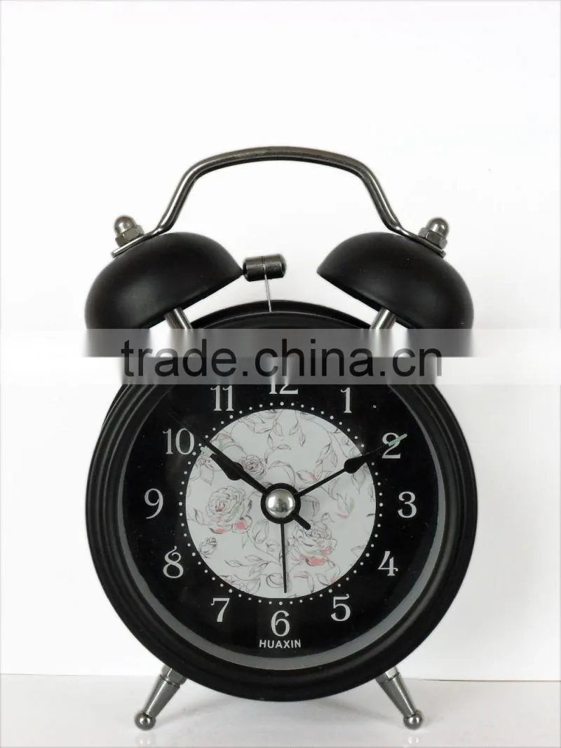 Metal classical alarm clock/desktop ring bell alarm clock,fashion time cool clack boys alarm clock