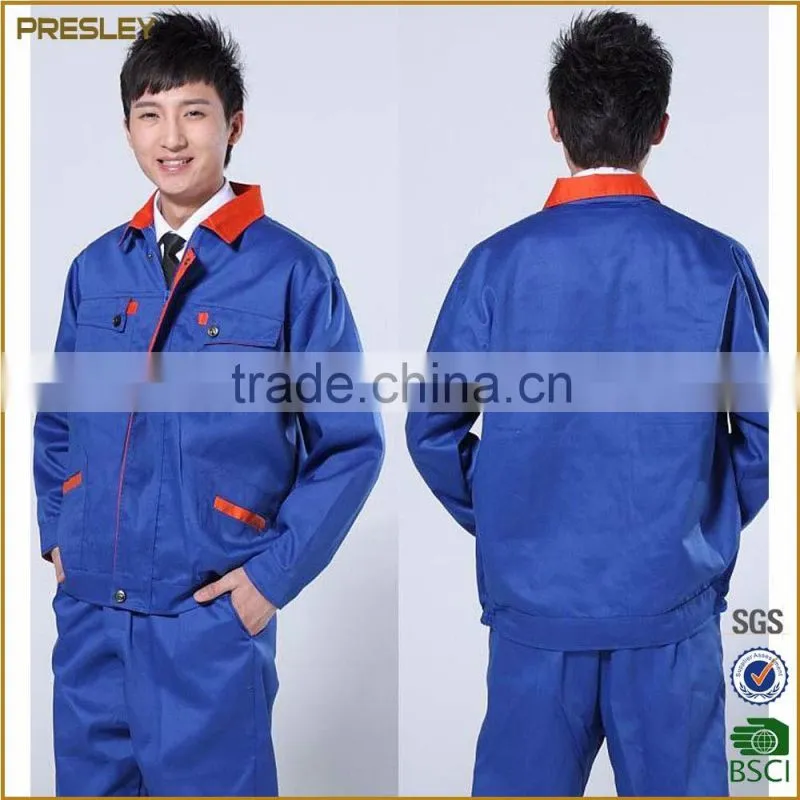 BSCI Workwear manufacturer supply custom design safty workwear train maintenance workwear jacket