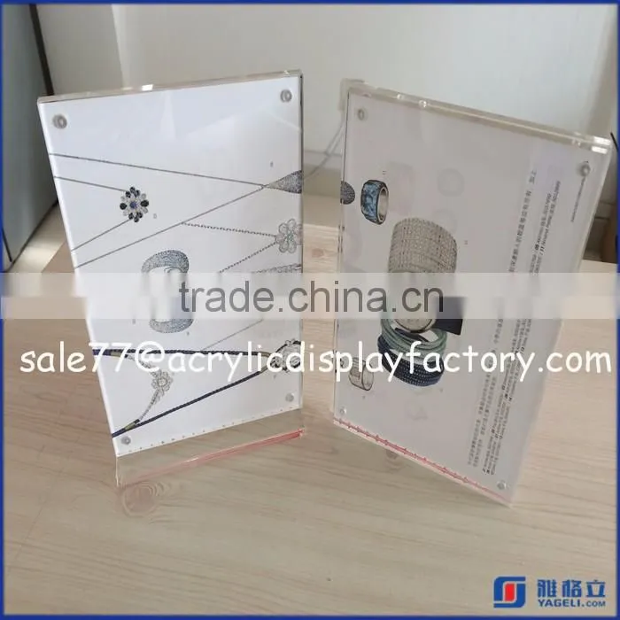 Customized a3 acrylic photo frame,photo frame in bulk,Custom photo frame