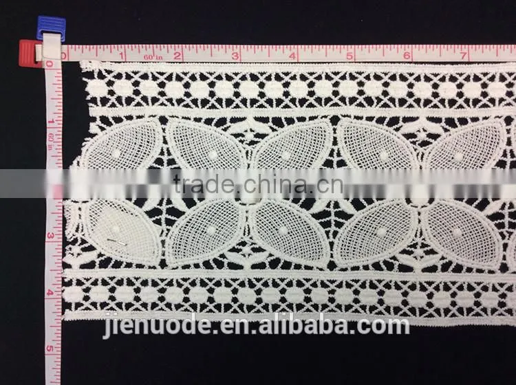 China Wholesale Handmade Embroidered Soft Embroidered Bridal Lace Trim