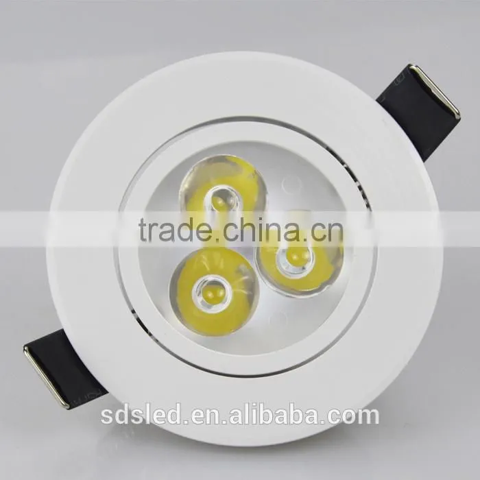 LED Ceiling light ceiling light led aluminum white high power round 3w ceiling light 2700k-6500k