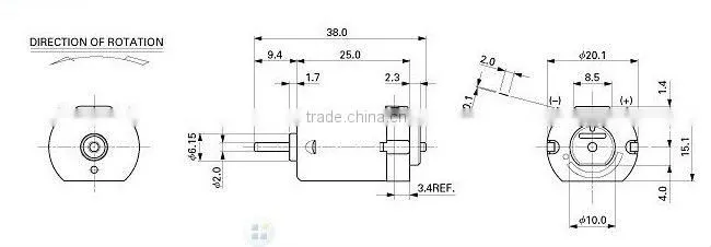 12V Micro motor (FC-130RA) for South Africa goverment electric valve water meter