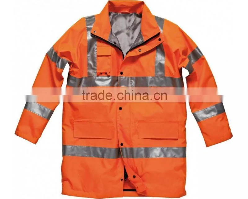 Waterproof winter high visibility clothing