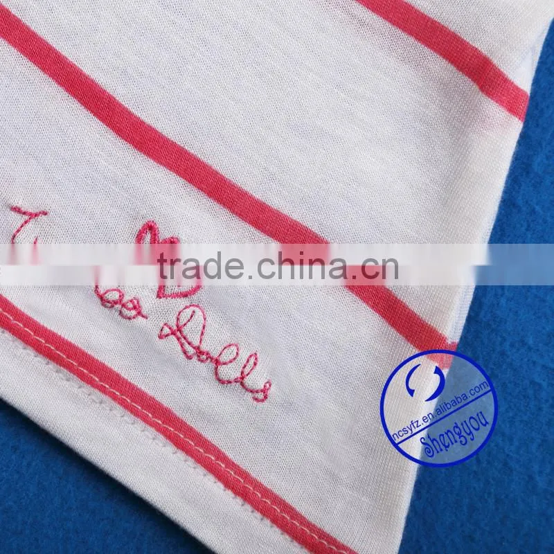 custom wholesale 100% viscose yarn dyed embroiederd womens tank top