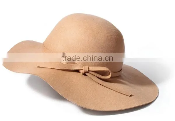 Light Green 100% Wool Felt Hats , Felt Hat Manufacture