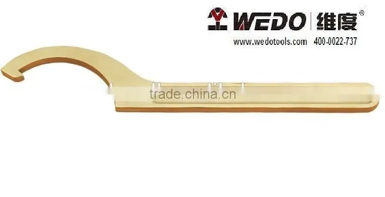 Hook Wrench Aluminium Bronze/Beryllium Copper (non sparking tools) High-quality WEDO TOOLS