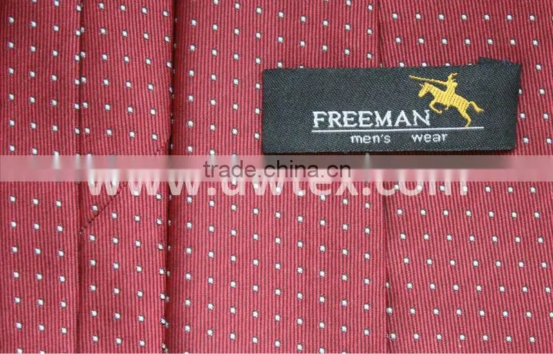 Red 100% silk mens ties