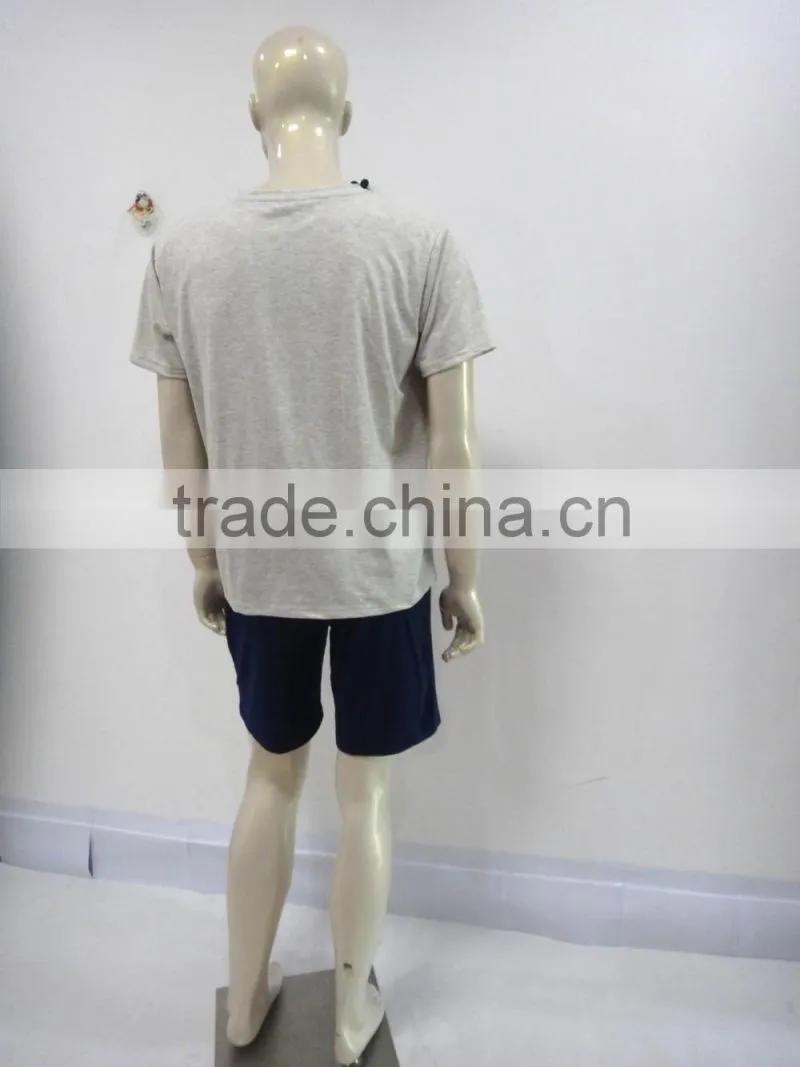 Leisure personality letter top with comfortable cool shorts pajamas men