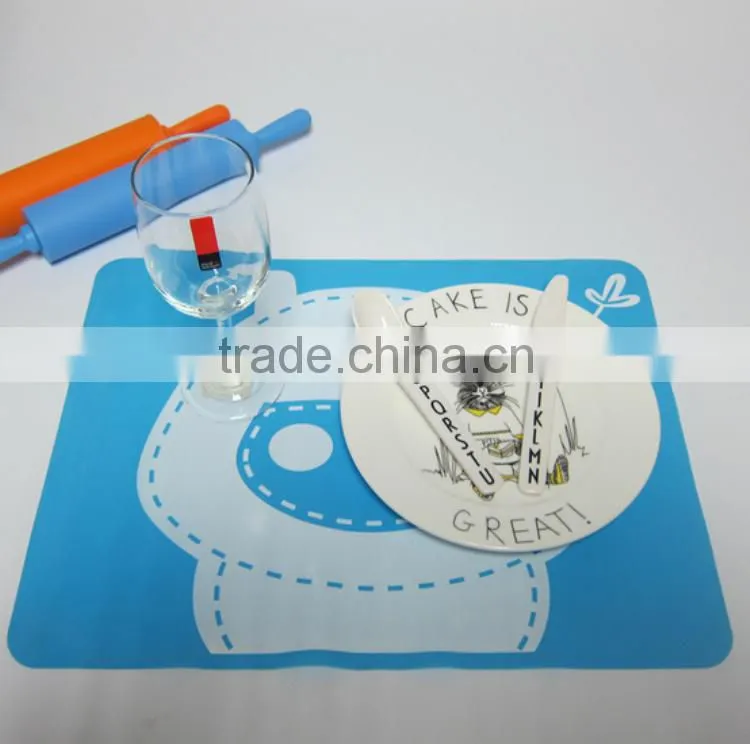 Custom Silicone Baby Placemat One-piece Silicone Placemat
