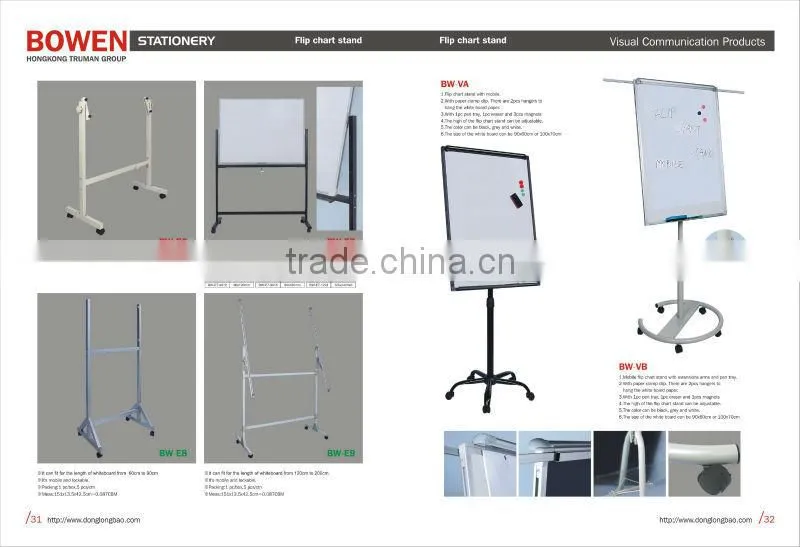 2016 Good and Hot sale Whiteboard Easel, Flip Chart Stand V1# + E4