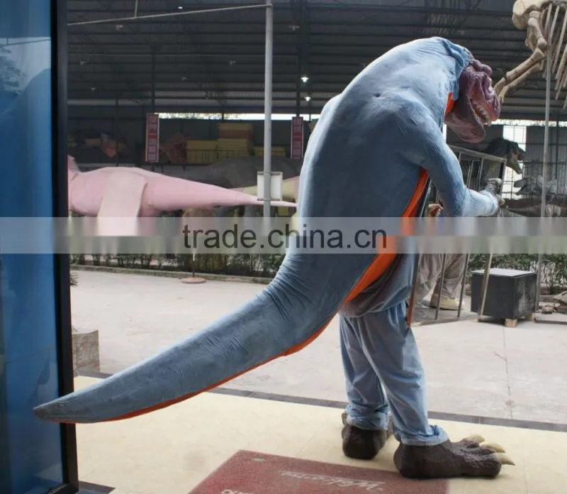 Theme Park equipments artificia dinosaur costume for adults