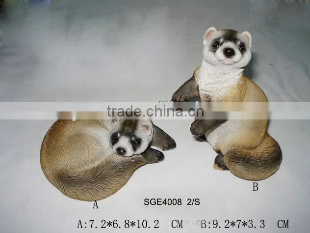 Garden decorative life size meerkat resin animal statues