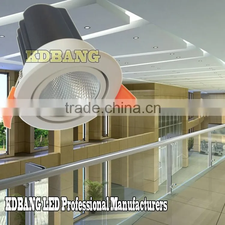 New product cob high quality aluminum led downlight 12w