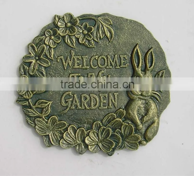 Cast iron decorative stepping stone