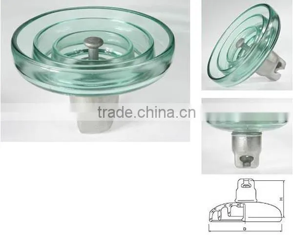 Wenzhou Yika IEC 120KN Glass Disc Insulators U120B Glass Insulator