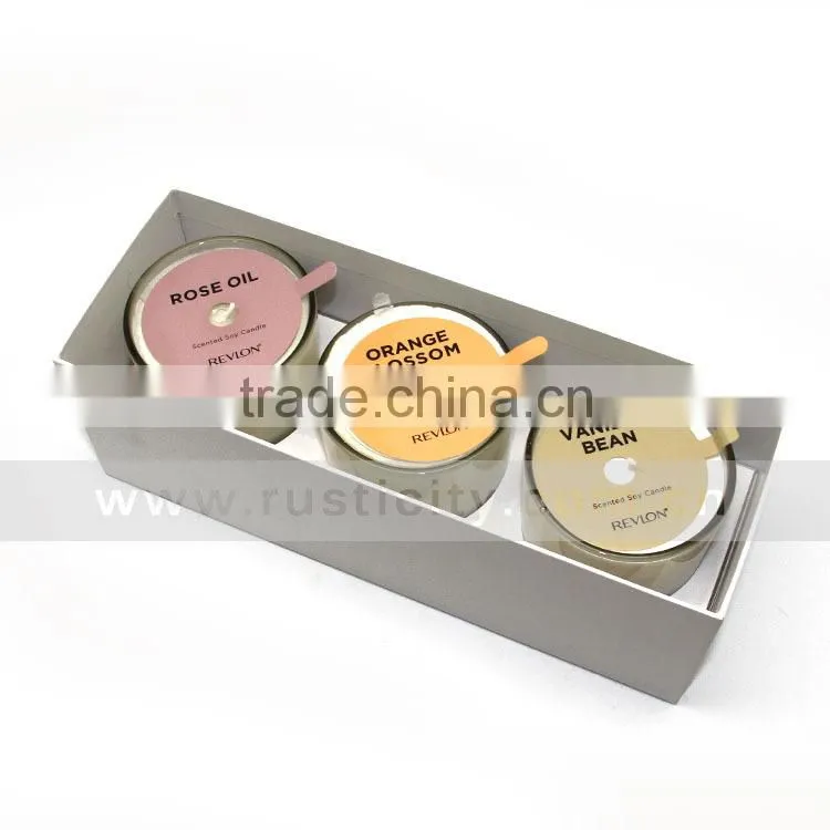 High value natural soy wax candle smart collection perfume