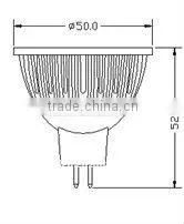 3*1W led spotlight;MR16 base