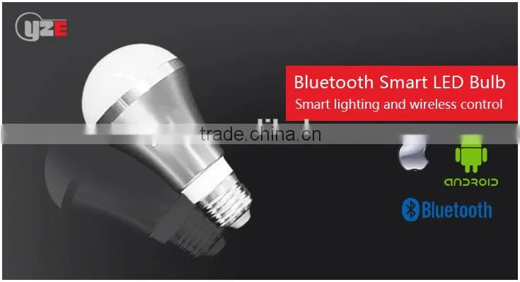 2016 hot smart led light bulb 5w e27 mobile control by bluetooth 4.0 manufacturer
