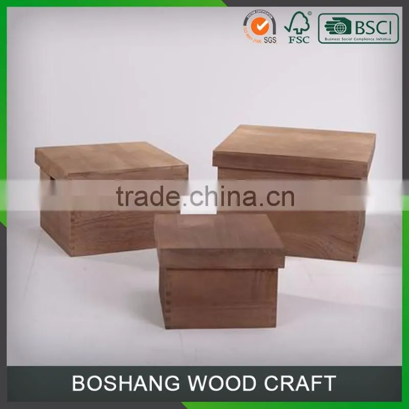 Variety of colors Small Wooden Box Made in China
