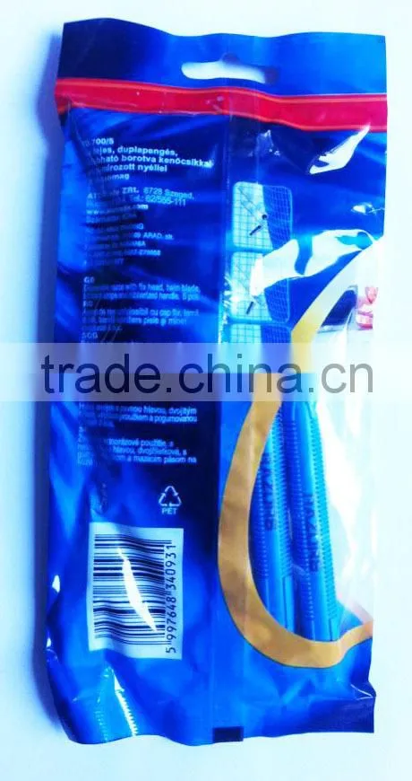 new rubber handle two blade disposable razor