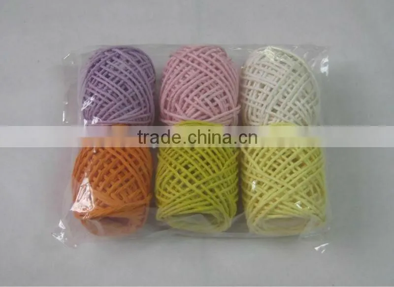 HOT SALE ! 23g Red White Paper Raffia Ribbon Keg