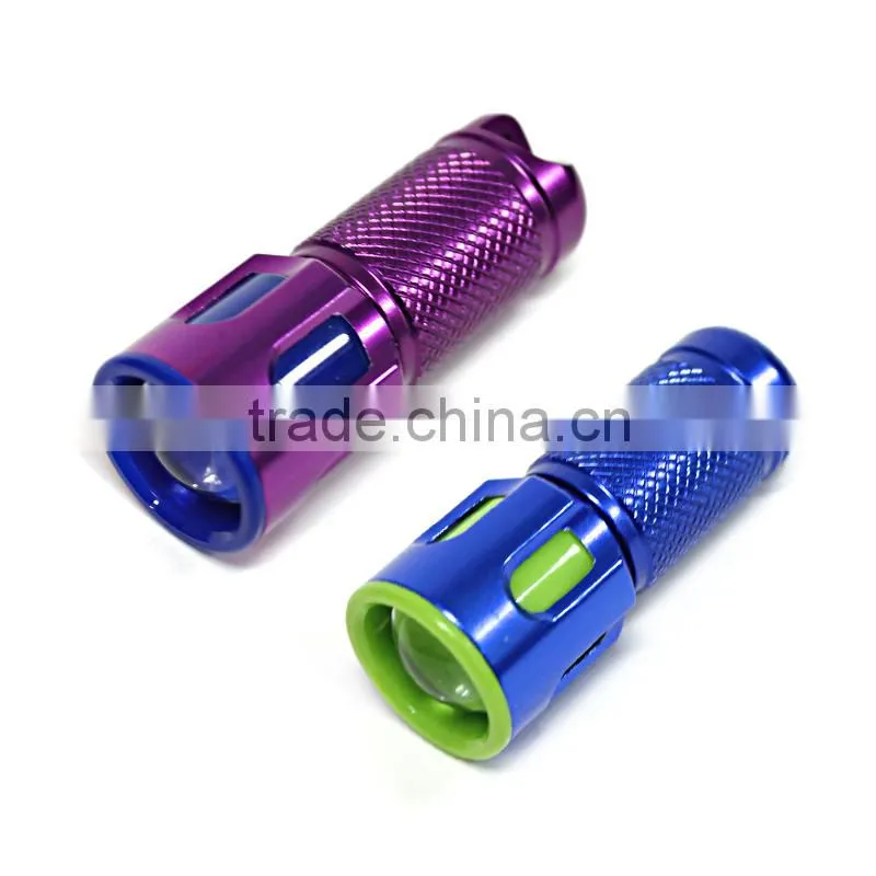 2015 New Design Useful Rotary Switch Mini LED Torch Light