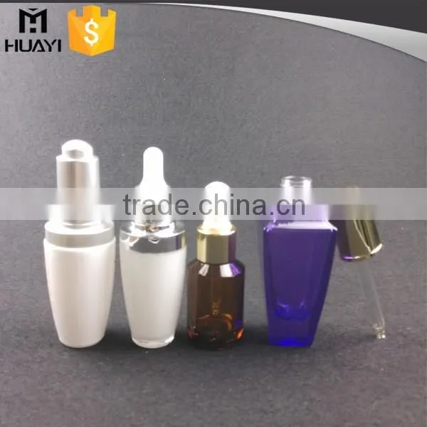 wholesale 30ml 50ml amber glass dropper bottle,different design essential oil glass dropper bottle pipette