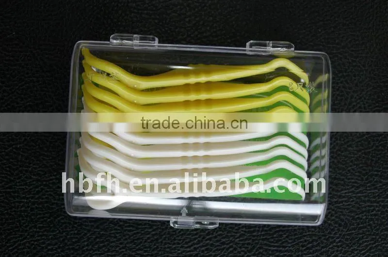 Y shaped dental floss toothpick