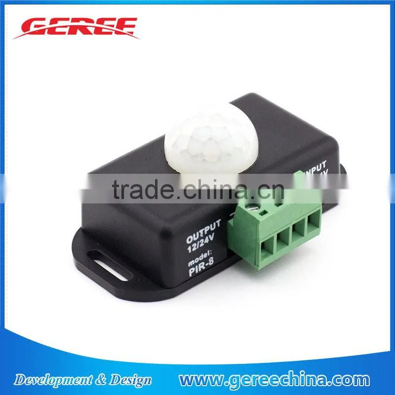 DC 12V-24V PIR Remote Switch Passive PIR-8 Infrared Controller for LED Strip Light