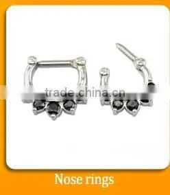 rainbow magnetic body flat 316l stainless steel lip piercing jewelry