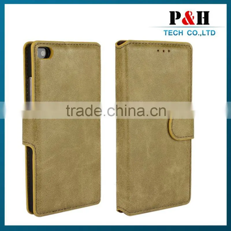 High quality leather case for Huawei P7
