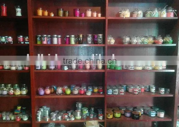 glass jar scented candle for wedding party or house decoration