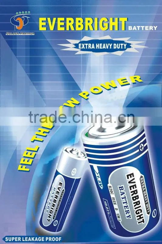 Super quality carbon zinc r6 baterrys aa