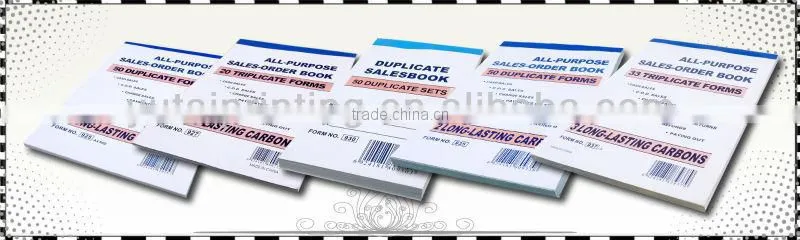 Standard English version NCR invoice book in yiwu