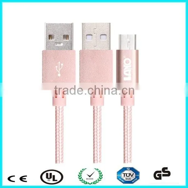 Custom nylon braided driver download usb data cable