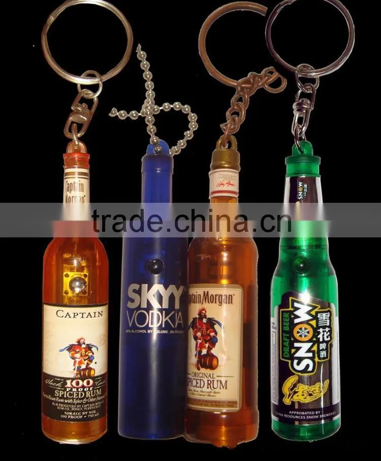 Oem Logo Personalized Keychain custom logo Soda Bottle Keychain