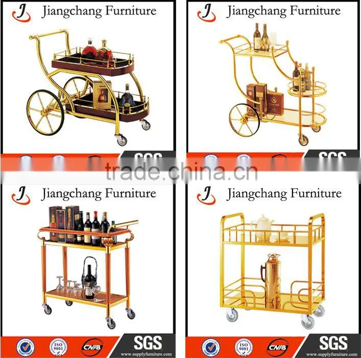 Hotel Articles 3-tier Liquor Serving Trolley JC-ZS16