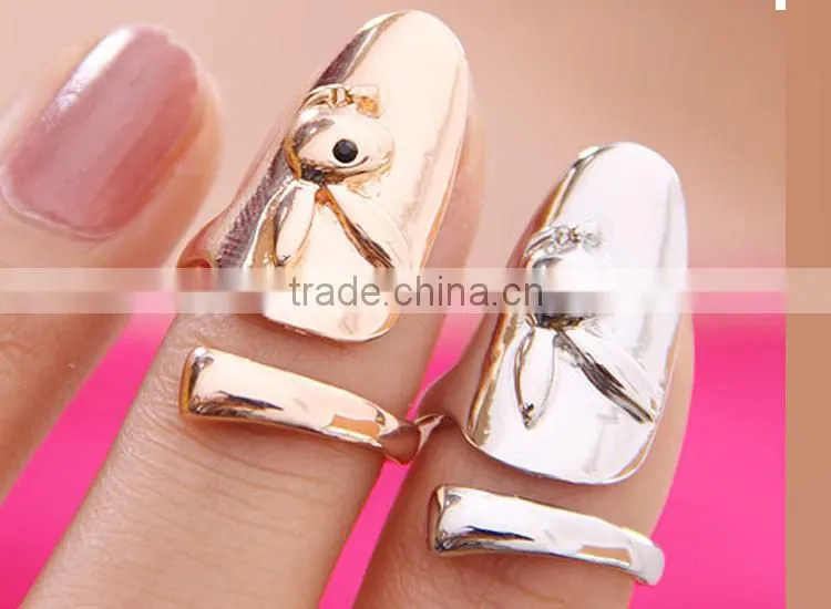 cheap plain finger nail ring designs, long finger rings