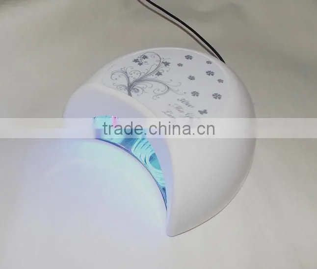 Latest style in 2014! 30W NEW MOON NAIL LAMP 12W CCFL+18W LED lamp, curing all gels within 30seconds!