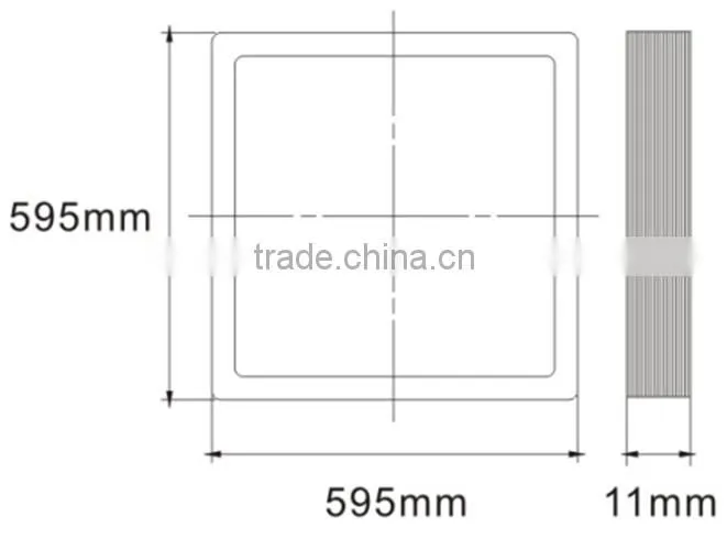 CE RoHS certificated square 36W LED elevator ceiling light panel