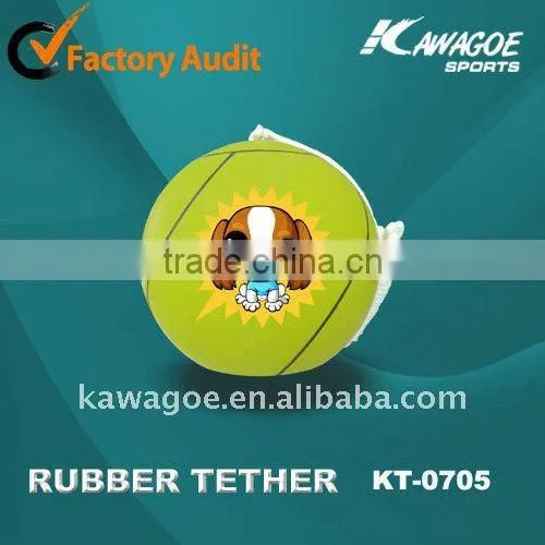 Soft rubber tetherball