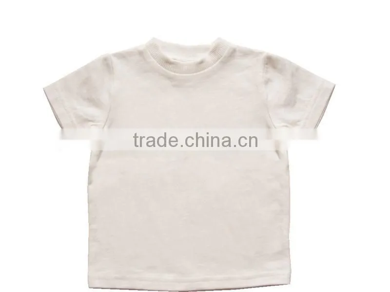 Good Quality O Neck Baby Cotton Plain White T-Shirt