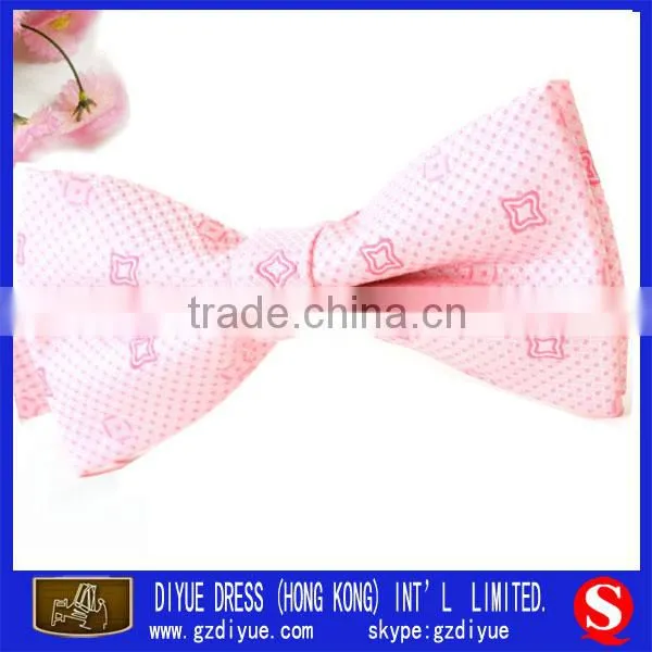 Men's polyester satin black bow tie