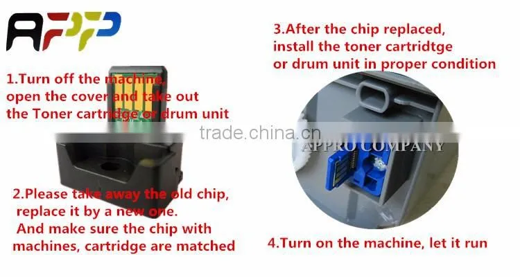 Toner cartridge chip mx m160 for sharp mx m160d mx m200d