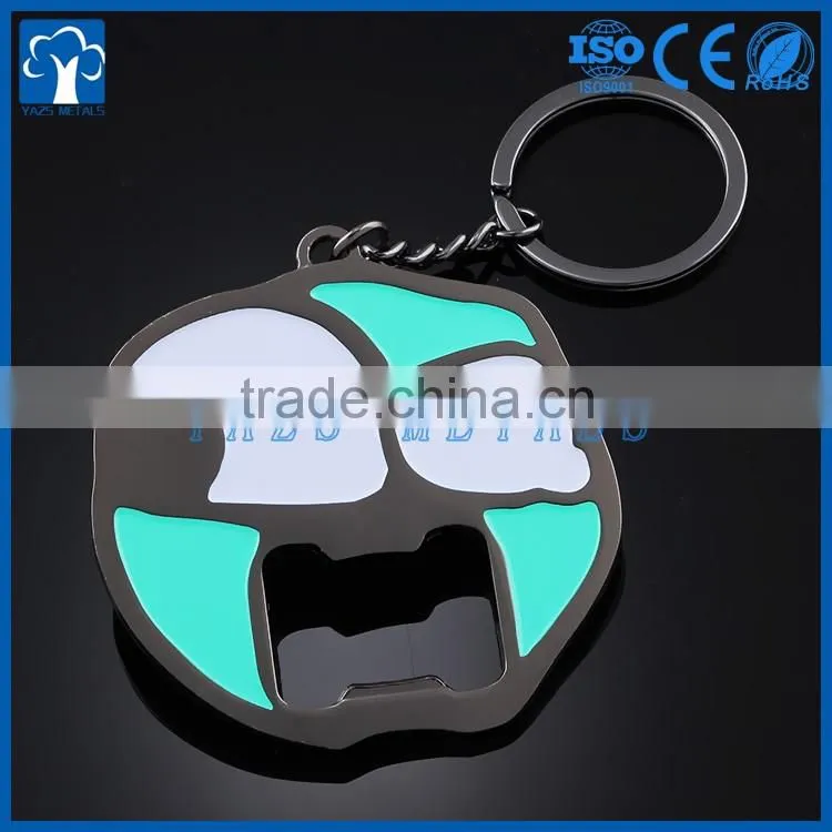 metal manufacturer custom metal bottle opener keyring