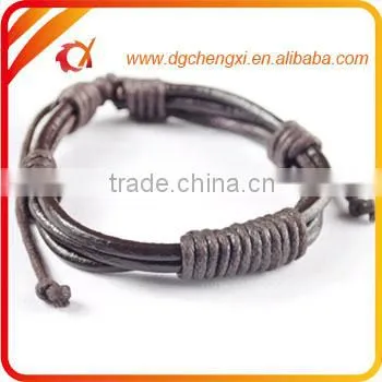 2016 Custom new popular leather bracelet